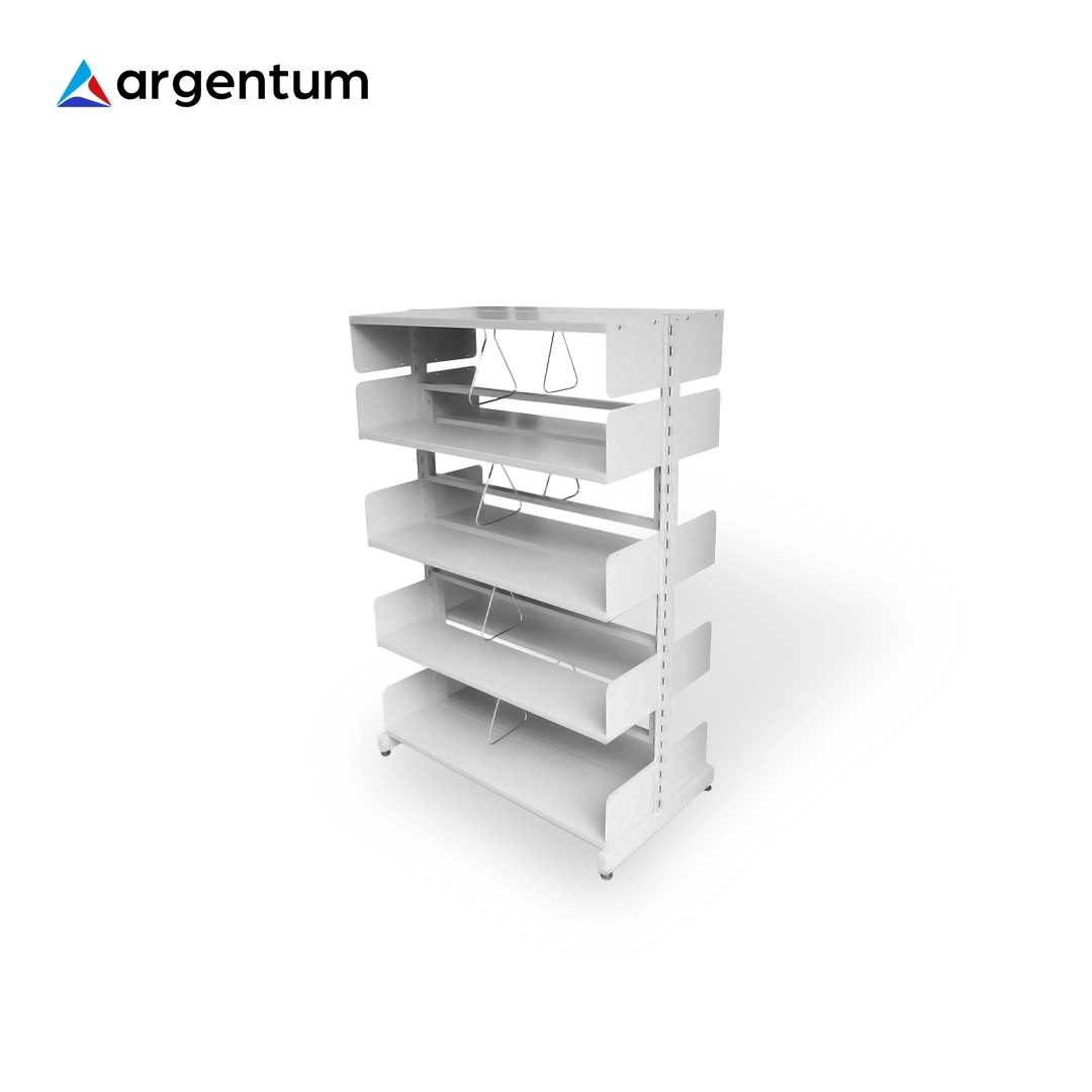 argentum rak buku 2 muka 8 kompartemen